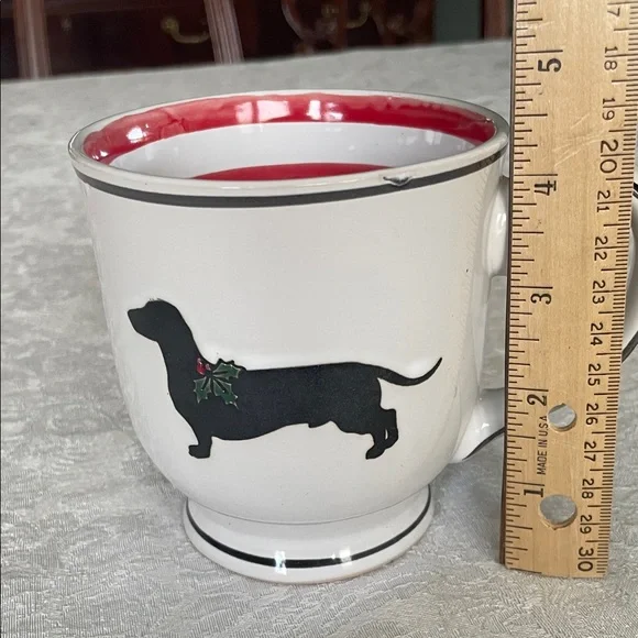 Spectrum designz Festive large Dachshund Mug with Red Interior - Picture 2 of 7